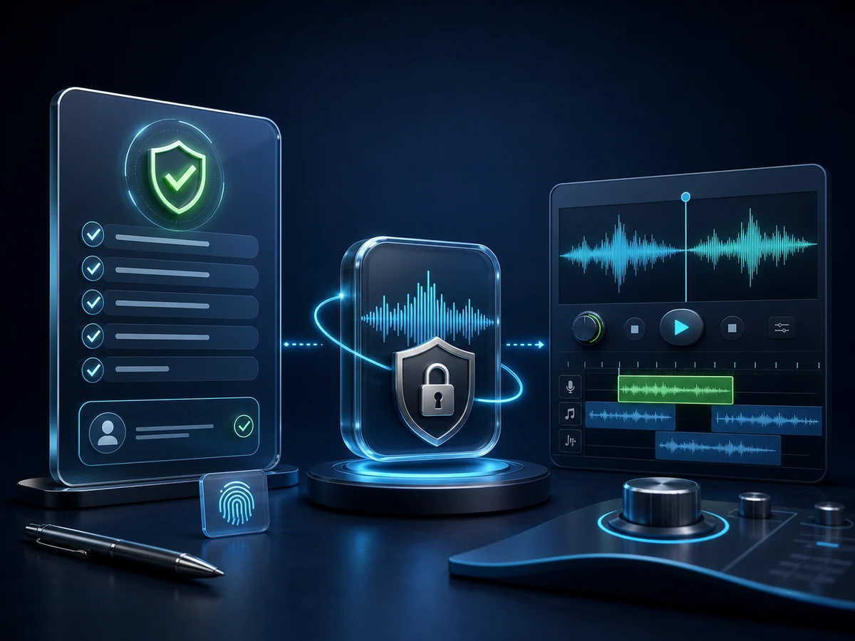 Generated private-voice preview displayed in the Eleven AI workspace