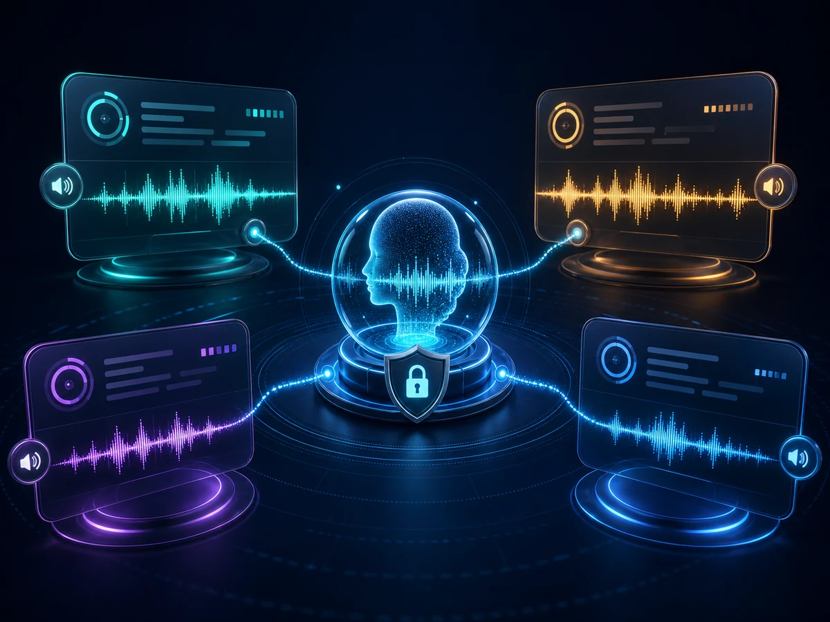 Permission checkpoint shown before Eleven AI creates a private model